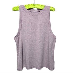 Athleta Women's Muscle Tee in Heathered Light Purple Size Medium